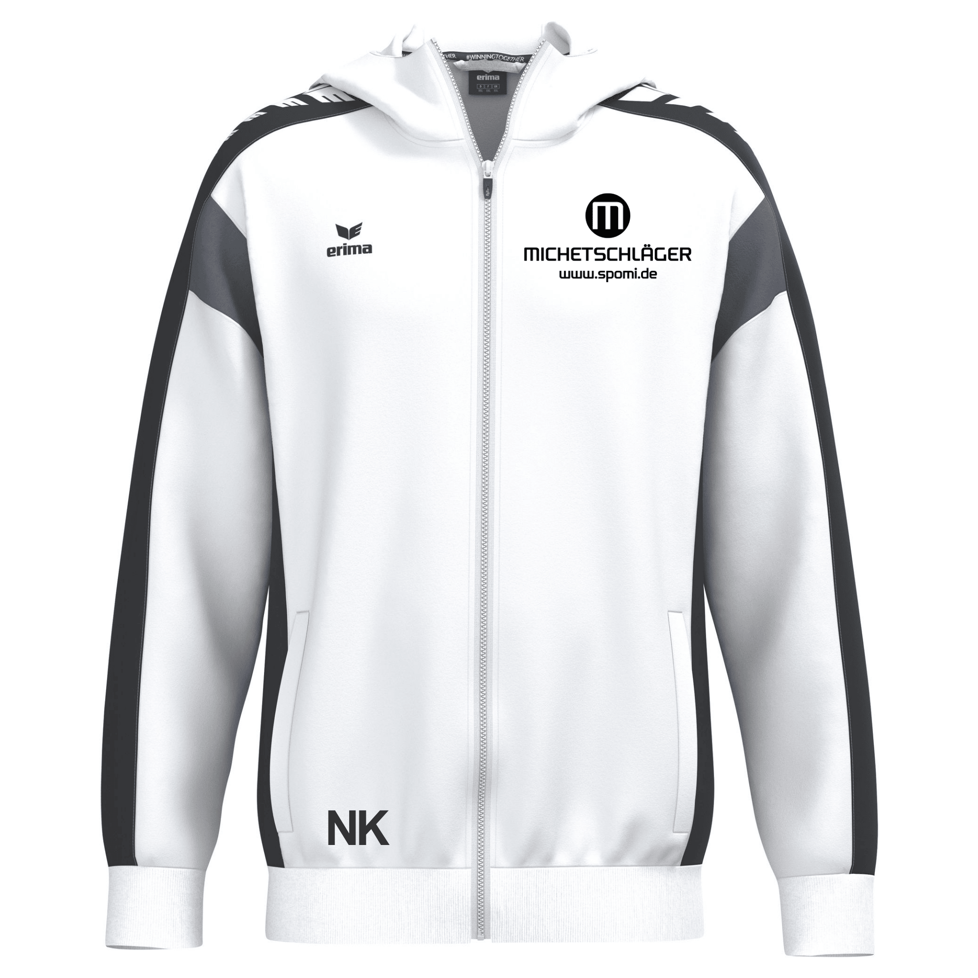 Erima CELEBRATE 125 Kapuzenjacke weiß