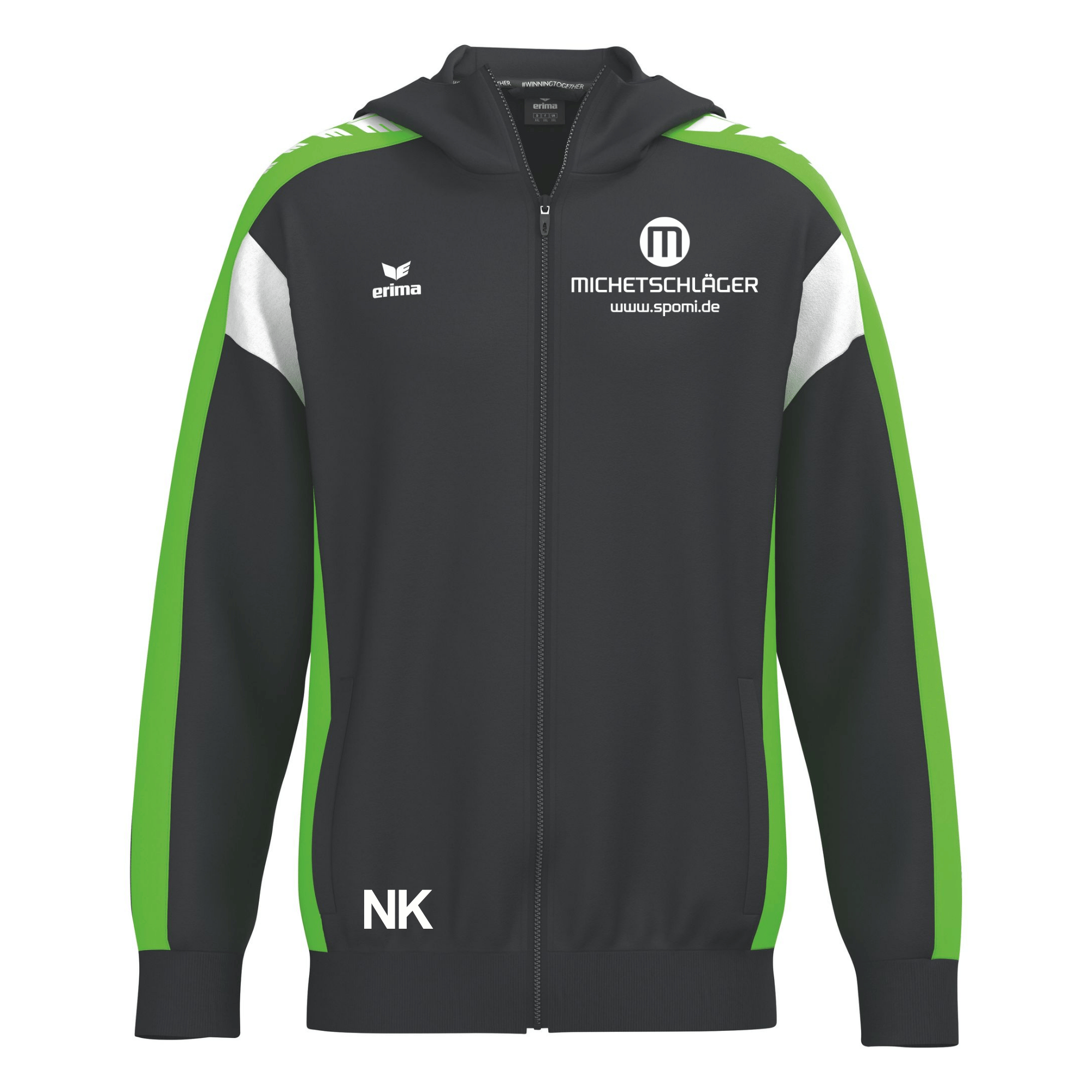 Erima CELEBRATE 125 Kapuzenjacke schwarz